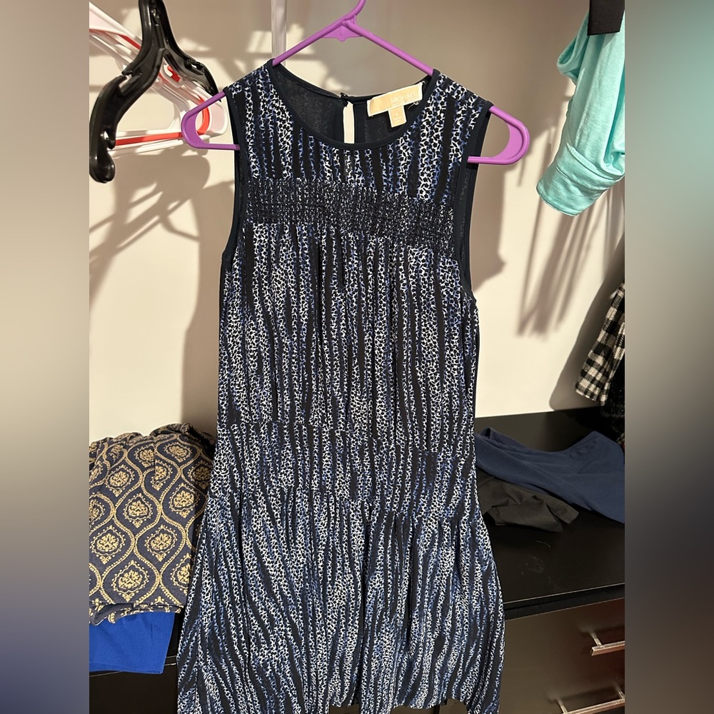 Michael Kors Blue Sleeveless Dress- Size 4